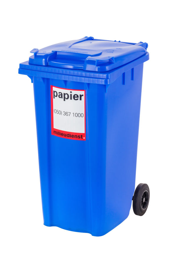 kunststof papiercontainer 240 liter